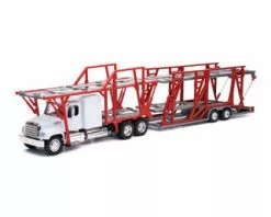 New Ray Long Haul Trucker Freightliner 114SD Auto Carrier,andCab - 10983 - 1/32 Scale Diecast Model