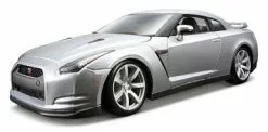 2009 Nissan GT-R, Silver - Bburago 12079 - 1/18 Scale Diecast Model Toy Car