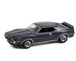 1971 AMC Javelin AMX, Charcoal Gray Metallic - Greenlight 13310A/48 - 1/64 Scale Diecast Car
