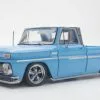 1965 Chevy C-10 Styleside Pickup Lowrider, Blue - Sun Star 1366 - 1/18 Scale Diecast Model Toy Car
