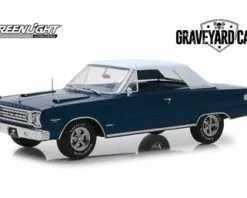 1967 Plymouth Belvedere GTX Convertible, Dark Blue - Greenlight 19059 - 1/18 Scale Diecast Car