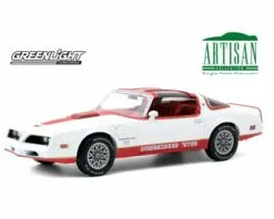 ModelToyCars 1978 Pontiac Firebird 'Macho' Trans AM T-Top, White And Red - Greenlight 19081 - 1/18 Diecast Car