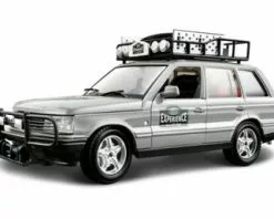 Range Rover Safari Experience SUV, Silver - Bburago 22061SV - 1/24 Scale Diecast Model Toy Car