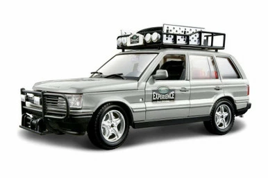 Range Rover Safari Experience SUV, Silver - Bburago 22061SV - 1/24 Scale Diecast Model Toy Car