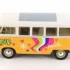 Welly 1963 Volkswagen Classical T1 Bus W/ Love/Peace - 22095A1/4D - 1/24 Scale Diecast Model Toy Car