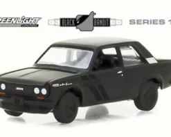 1968 Datsun 510, Black - Greenlight 27950A/48 - 1/64 Scale Diecast Model Toy Car