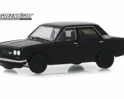 1970 Datsun 510 4-Door Sedan , Black - Greenlight 28010/48 - 1/64 Scale Diecast Model Toy Car