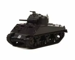 1944 M4 Sherman Tank, Black - Greenlight 28090A/48 - 1/64 Scale Diecast Model Toy Car