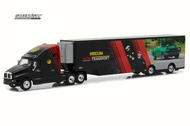 2017 Kenworth T2000 Transporter, Black - Greenlight 29928 - 1/64 Scale Diecast Model Toy Car