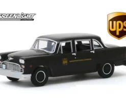 1975 Checker Taxi Cab Parcel Delivery, UPS - Greenlight 30128/48 - 1/64 Scale Diecast Model Toy Car