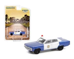 1972 AMC Matador Colonial City Police, Blue - Greenlight 30219/48 - 1/64 Scale Diecast Model Toy Car