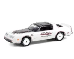 1980 Pontiac Firebird Trans Am T/A 64th Annual Indianapolis 500 Mile Race, White And Black - Greenlight 30226/48 - 1/64 Scale Diecast Model Toy Car