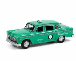 Zone Cab Co. 1969 Checker Taxi, Light Green - Greenlight 30232/48 - 1/64 Scale Diecast Model Toy Car