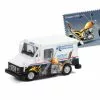 American Motorcycles Collectible Stamps United States Postal Service (USPS) Long Live Postal Mail Delivery Vehicle (LLV) , White - Greenlight 30249/48 - 1/64 Scale Diecast Model Toy Car