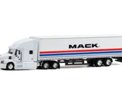2018 Mack Anthem 18-Wheeler Tractor-Trailer, White - Greenlight 30266 - 1/64 Diecast Car