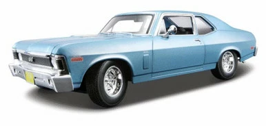 1970 Chevy Nova SS Coupe, Blue - Maisto 31132 - 1/18 Scale Diecast Model Car