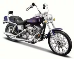 Maisto 2001 Harley-Davidson FXDWG Dyna Wide Glide, Metallic- 31360-34 - 1/18 Scale Diecast Motorcycle