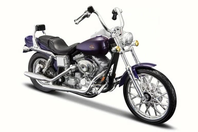Maisto 2001 Harley-Davidson FXDWG Dyna Wide Glide, Metallic- 31360-34 - 1/18 Scale Diecast Motorcycle