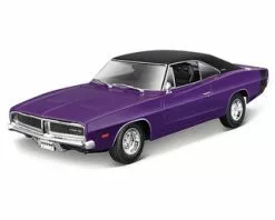 ModelToyCars 1969 Dodge Charger R/T, Purple - Maisto 31387PR - 1/18 Scale Diecast Model Toy Car