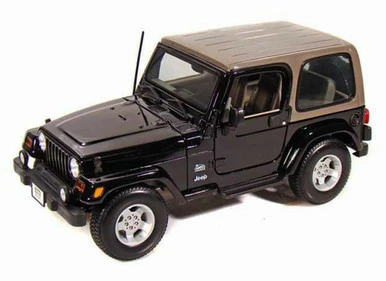Jeep Wrangler Sahara, Black - Maisto 31662 - 1/18 Scale Diecast Model Toy Car