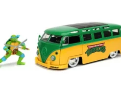 ModelToyCars 1962 Volkswagen Bus W/Leonardo Figure, Teenage Mutant Ninja Turtles - Jada 31786 - 1/24 Diecast Car