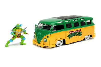 ModelToyCars 1962 Volkswagen Bus W/Leonardo Figure, Teenage Mutant Ninja Turtles - Jada 31786 - 1/24 Diecast Car
