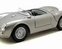 Porsche 550 A Spyder Convertible, Silver - Maisto 31843 - 1/18 Scale Diecast Model Toy Car