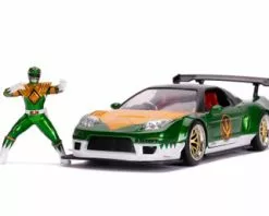 Jada Toys 2002 Honda NSX Type-R W/ Power Rangers Ranger Figure, Toys 31909 - 1/24 Scale Diecast Model Toy Car