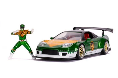 Jada Toys 2002 Honda NSX Type-R W/ Power Rangers Ranger Figure, Toys 31909 - 1/24 Scale Diecast Model Toy Car