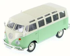 Volkswagen Van 'Samba', Green - Maisto 31956GN - 1/25 Scale Diecast Model Toy Car