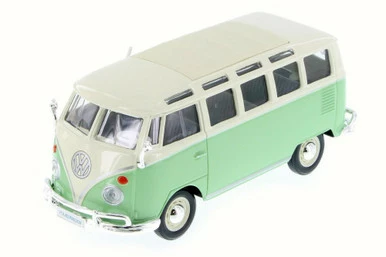 Volkswagen Van 'Samba', Green - Maisto 31956GN - 1/25 Scale Diecast Model Toy Car