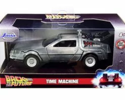 ModelToyCars DeLorean DMC Time Machine, Back To The Future I - Jada Toys 32185 - 1/32 Scale Diecast Model Toy Car