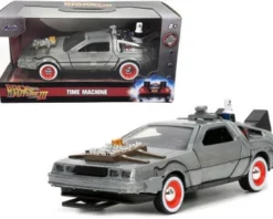 DeLorean DMC (Time Machine), Back To The Future Part III - Jada Toys 32290 - 1/32 Scale Diecast Car