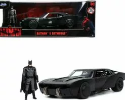 Batmobile With Batman Figure, The Batman - Jada Toys 32731 - 1/24 Scale Diecast Model Toy Car