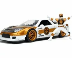 2002 Honda NSX Type-R Japan Spec With Power Rangers Ranger Figure, Power Rangers - Jada Toys 32795 - 1/24 Scale Diecast Model Toy Car