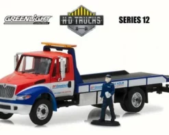 Greenlight 2013 International DuraStar Flatbed Tow, BFGoodrich - 33120B/48 - 1/64 Scale Diecast Model Toy Car