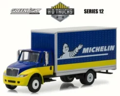 2013 International DuraStar Box Van, Michelin Tires - Greenlight 33120C/48 - 1/64 Scale Diecast Car