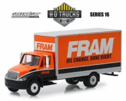 2013 International Durstar Box Van, FRAM Oil Filters - Greenlight 33160B - 1/64 Scale Diecast Car