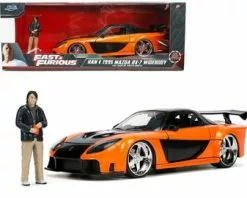 1995 Mazda RX-7 Widebody RHD W/Han Figure, Fast & Furious, Jada Toys 33174 - 1/24 Scale Diecast Car