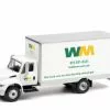 Waste Management 2013 International Durastar Box Van, White - Greenlight 33210A - 1/64 Diecast Car