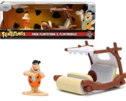 Flintmobile W/ Fred Flintstone Figurine, The Flintstones - Jada Toys 33382 - 1/32 Scale Diecast Car