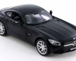 Mercedes-Benz AMG GT, Matte Black - Maisto 34134 - 1/24 Scale Diecast Model Toy Car