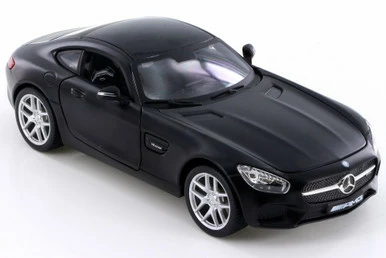 Mercedes-Benz AMG GT, Matte Black - Maisto 34134 - 1/24 Scale Diecast Model Toy Car