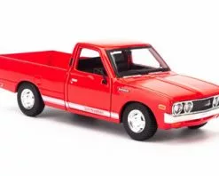 1973 Datsun 620 Pickup Truck, Red - Showcasts 34522 - 1/24 Scale Diecast Model Toy Car