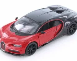 Bugatti Chiron Hard Top, Red With Black - Showcasts 34524 - 1/24 Scale Diecast Model Toy Car