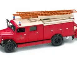 Lucky Road Signature 1941 Magirus-Deutz S 3000 SLG Fire Engine ,- Yatming 43014 - 1/43 Scale Diecast Model Toy Car