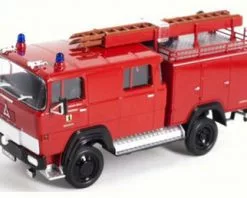Lucky Road Signature 1965 Magirus-Deutz 100 D 7 FA LF8-TS Fire Engine,- Lucky 43017 - 1/43 Scale Diecast Model Toy Car