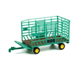 Bale Throw Wagon, Green - Greenlight 48060F/48 - 1/64 Scale Diecast Model Toy Car
