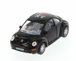Volkswagen New Beetle, Black - Kinsmart 5028D - 1/32 Scale Diecast Car (Brand New, But NOT IN BOX)