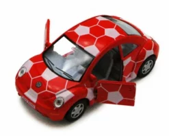 Kinsmart Volkswagen New Beetle, Red - 5028DR - 1/32 Scale Diecast Model Replica (Brand New, But NOT IN BOX)